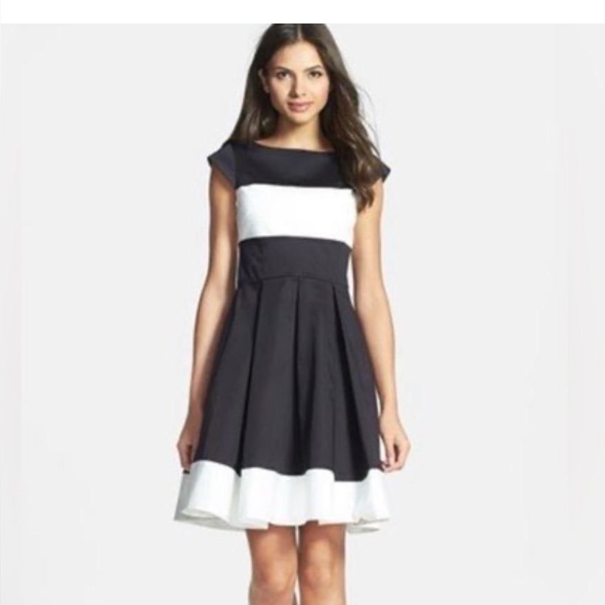 Kate Spade Black And White Adette Dress
